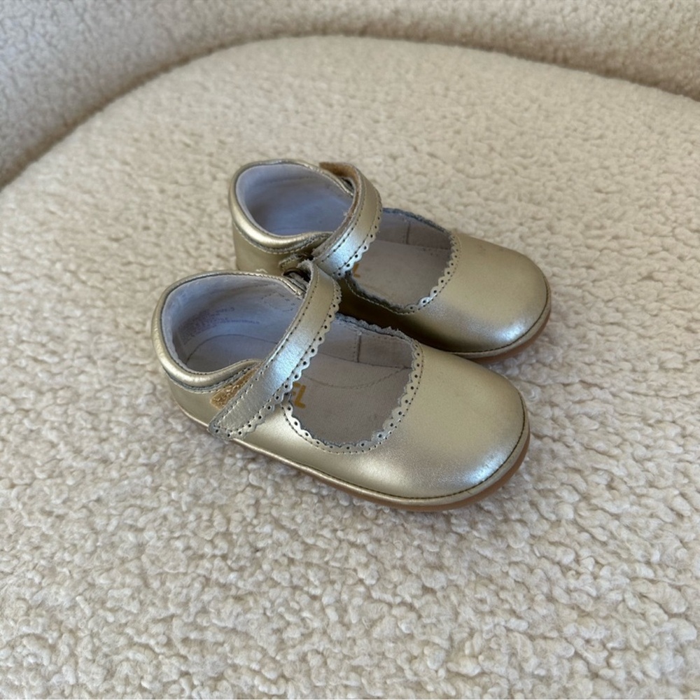 Angel Dear Gold Kids Dress Shoes